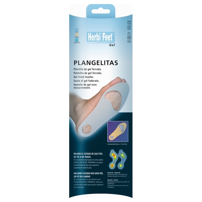 Plantilla de gel forrada ortoeco