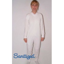 Pijama antipañal sanitized largo blanco