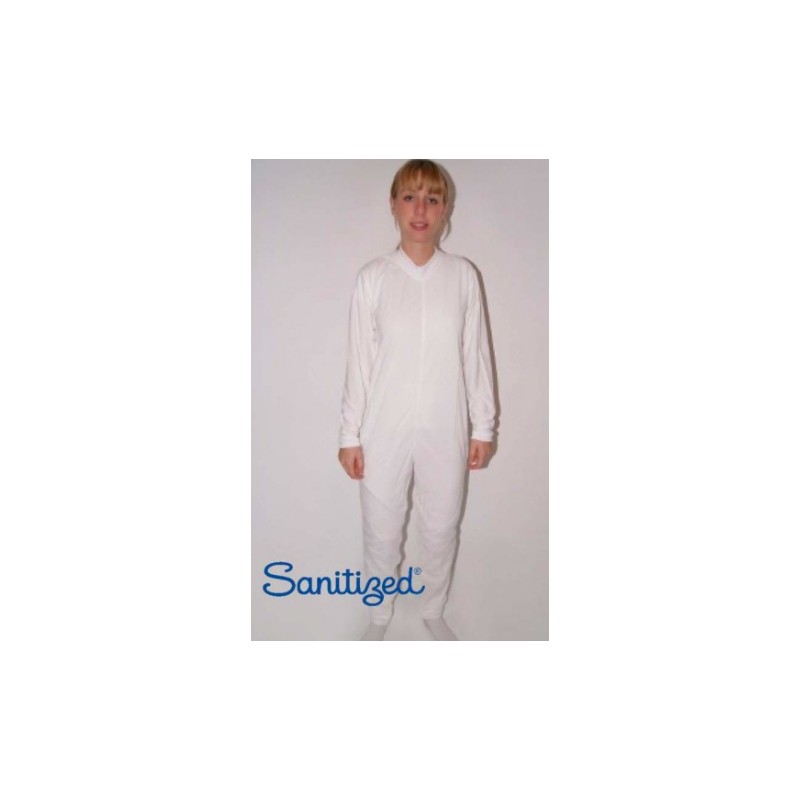 Pijama antipañal sanitized largo blanco
