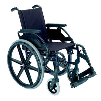 Silla de ruedas de acero
